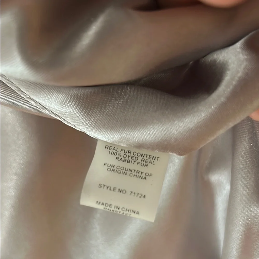 Dolce Cabo Plush fur Jacket in Cream - Picture 4 of 6